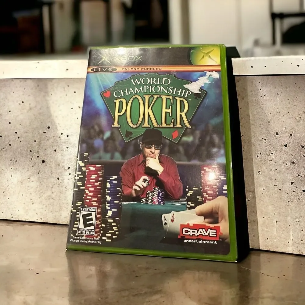 Xbox World Poker championship- XBOX tested , no manual no scratches